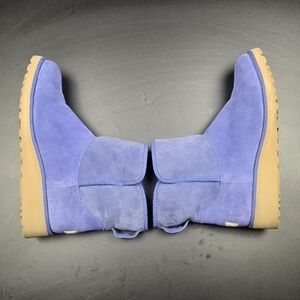 UGG Blue Suede Winter Boots Size 8.5